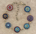 Bracelet in the MURANO 'MILLEFIORI' Style, Imported from Croatia, ONE-OF-A-KIND! (2) DISCOUNTED PRICE! SOLD OUT!