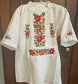 Man's Shirt, Hand-Embroidered and Imported from Croatia: ONE-OF-A-KIND! NEW! (Fits Sizes Adult S-M or Boy's L) #9