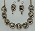 DESIGNER Necklace & Earrings with Freshwater Pearls, Handmade and Imported from Croatia! ONE-OF-A-KIND! DISCOUNTED PRICE! (9) SUPER STYLISH!