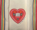 **Croatian Cooking ~ Kitchen Towel ~"CROATIA: In My Heart" ~ with Multicolor Stripe! 