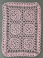 Handmade Crocheted Lace from Croatia by Ðurđa Pintar Janes, ONE-OF-A-KIND, Soft Pink Rectangular: HUGE DISCOUNT! 