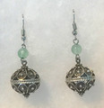 BOTUN Earrings with Jade Beads, Imported from Croatia: NEW! (Large): DISCOUNTED!