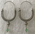 KONAVLE Earrings with Jade, ONE-OF-A-KIND: Imported from Croatia (Large) RE-STOCKED! Discounted!