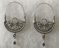 KONAVLE Earrings with Lapis Lazuli Beads, ONE-OF-A-KIND: Imported from Croatia (Large Elaborate) DISCOUNTED!