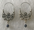 KONAVLE Earrings with Lapis Lazuli Bead, ONE-OF-A-KIND: Imported from Croatia (Medium Fancy)RE-STOCKED! DISCOUNTED PRICE! 
