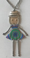 *Whimsical Girl in Ethnic Costume (MURANO 'MILLEFIORI' Style), Imported from Croatia, ONE-OF-A-KIND!  (14) SALE!