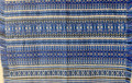*PLACEMAT/SMALL DECORATIVE TABLE  PIECE: Woven Vibrant CROATIAN BLUE Prigorje Pattern: Imported from Croatia! 15 in x 18 in,  DISCOUNTED PRICE! NEW COLOR!