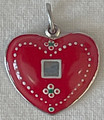 LICITAR HEART JEWELRY, Pendant 3.1g, Hand-Painted and Imported from Croatia: NEW 10-21! ONE-OF-A-KIND! (S3D)  ON SALE!