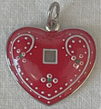 LICITAR HEART JEWELRY, Pendant 3.1g, Hand-Painted and Imported from Croatia: NEW 10-21! ONE-OF-A-KIND! (S3F)