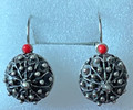 BOTUN 'Drop' Earrings with Coral Beads, Imported from Croatia: NEW! (Medium): DISCOUNTED!