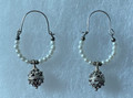 BOTUN-KONAVLE Earrings with River Pearls, Imported from Croatia: (Hoops)	