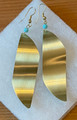 GOLD PLATED and Imported from Croatia, ONE-OF-A-KIND Earrings:(Large Dangly with Turquoise Beads) NEW! DISCOUNTED!