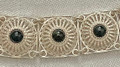 FILIGREE BRACELET with Delicate Filigree Work and ONYX, ONE-OF-A-KIND, Imported from Croatia, SPECTACULAR! NEW!  