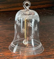 CRYSTAL IMPORTED FROM CROATIA ~ PRECIOUS CHRISTMAS BELL with Engraved Stars Imported from Samobor, Croatia, ONLY ONE AVAILABLE: NEW! SOLD OUT!