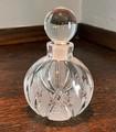 CRYSTAL IMPORTED FROM CROATIA ~ Glamorous Perfume Bottle/Liquor Decanter, or Vase with Samobor Lace Pattern, ONE AVAILABLE! NEW!