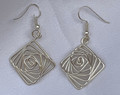 Handmade Jewelry, ONE-OF-A-KIND, by MIRENA, Designer from Punat, KRK (Earrings with 'Greek Key/Meander Design') NEW! SOLD OUT!