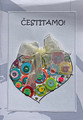 Greeting Card, Handmade and Imported from Croatia: "Čestitamo" (Congratulations) ONE-OF-A-KIND! (heart)