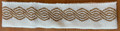 Woven Headband Imported from SLAVONIJA, Croatia (WHITE Background with PLETER (Croatian Braid) Motif, Zlatni Vez (Gold Embroidery): NEW! Child/Small Adult Size , ONE ONLY IN STOCK!
