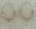 KONAVLE Earrings, GOLD PLATED, Embellished with River Pearls, Traditional Medium! Imported from Croatia: RE-STOCKED! DISCOUNTED!