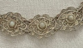 FILIGREE BRACELET with Delicate Filigree Work and MOTHER-OF-PEARL, ONE-OF-A-KIND, Imported from Croatia, WOW FACTOR! NEW!