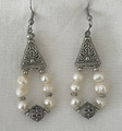 EARRINGS, Handmade with Freshwater Pearls and BOTUN, Imported from TROGIR, Croatia: NEW! (4)