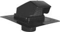 6 Inch Plastic Roof Vent - Damper and Screen (with Stem) (RVS6 BLK)
