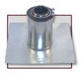 Roof Vent Pipe Boot - Mill Finish - Flat Pitch - 3 Inch