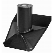 Roof Vent Pipe Boot - Black Matte - Standard Pitch - 3 Inch - HVAC Express