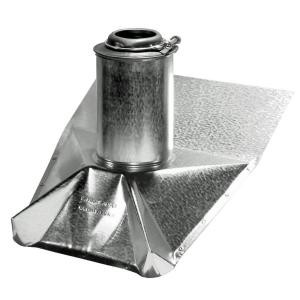 Roof Vent Pipe Boot - Mill Finish - Steep Pitch - 2 Inch - HVAC Express