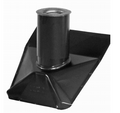 Roof Vent Pipe Boot - Black Matte - Steep Pitch - 3 Inch