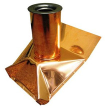 Roof Vent Pipe Boot - Copper - Flat Pitch - 4 Inch - HVAC ...