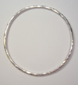 Sterling SIlver Heavy Hammered Bangle
