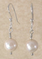 Large Round Freshwater Pearl Earrings