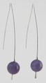 Wire Earrings with Amethyst