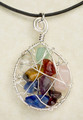 Large Spiritual Webbed Chakra on a Leather Cord