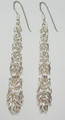 Sterling Silver Byzantine Chain Earrings