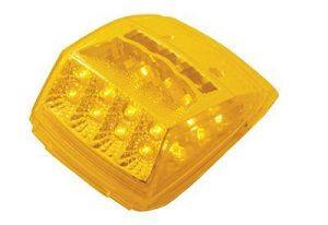 39527B 17 Amber LED SQ Cab LT - 45 Chrome Shop