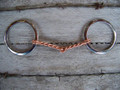 Bit - Stainless Steel Copper Twist Snaffle