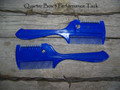 Comb - Single Sided Razor Plastic Thinning (Blue)