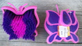 Brush - Butterfly Palm with Medium Bristles (Pink)