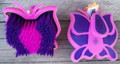 Brush - Butterfly Palm with Finishing Bristles (Pink)