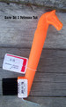 Hoof Pick - Horse Head w/Brush (Orange)