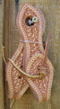 Slobber Straps (Pair) - Basket Stamped (Natural)