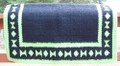 Black Tie/Diamond Show Blanket - 38x34 (Lime/Black)