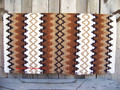 Arroyo Seco Show Blanket - 38x34 (Cream Base/Brown Accents) by Mayatex