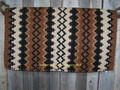 Arroyo Seco Show Blanket - 38x34 (Chocolate Base/Earth Tone Accents) by Mayatex