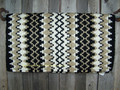 Arroyo Seco Show Blanket - 38x34 (Black Base/Cream and Sand Accents) by Mayatex