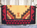 Haymaker Show Blanket - 38x34 (Black Base/Red Tone Accents) by Mayatex