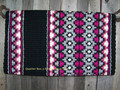 Starlight Show Blanket - 40x34 (Black/Fuchsia/Pink/Gray) by Mayatex