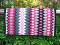 Nova Show Blanket - 38x34 (Black,Franb, Camrose and Grey Accents) by Mayatex